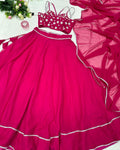 Superhit Work Pink Color Lehenga Choli