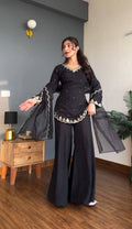 Designer Sharara - Black