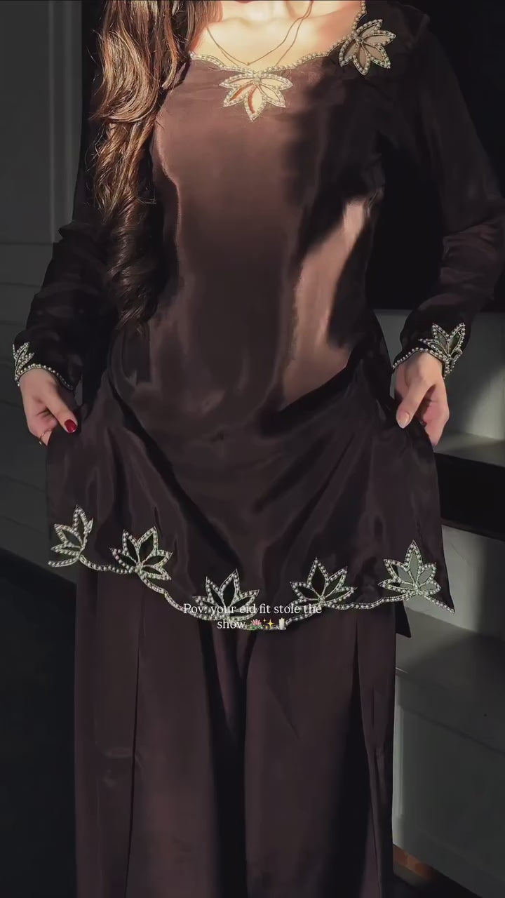 Designer Salwar Suit - Brown
